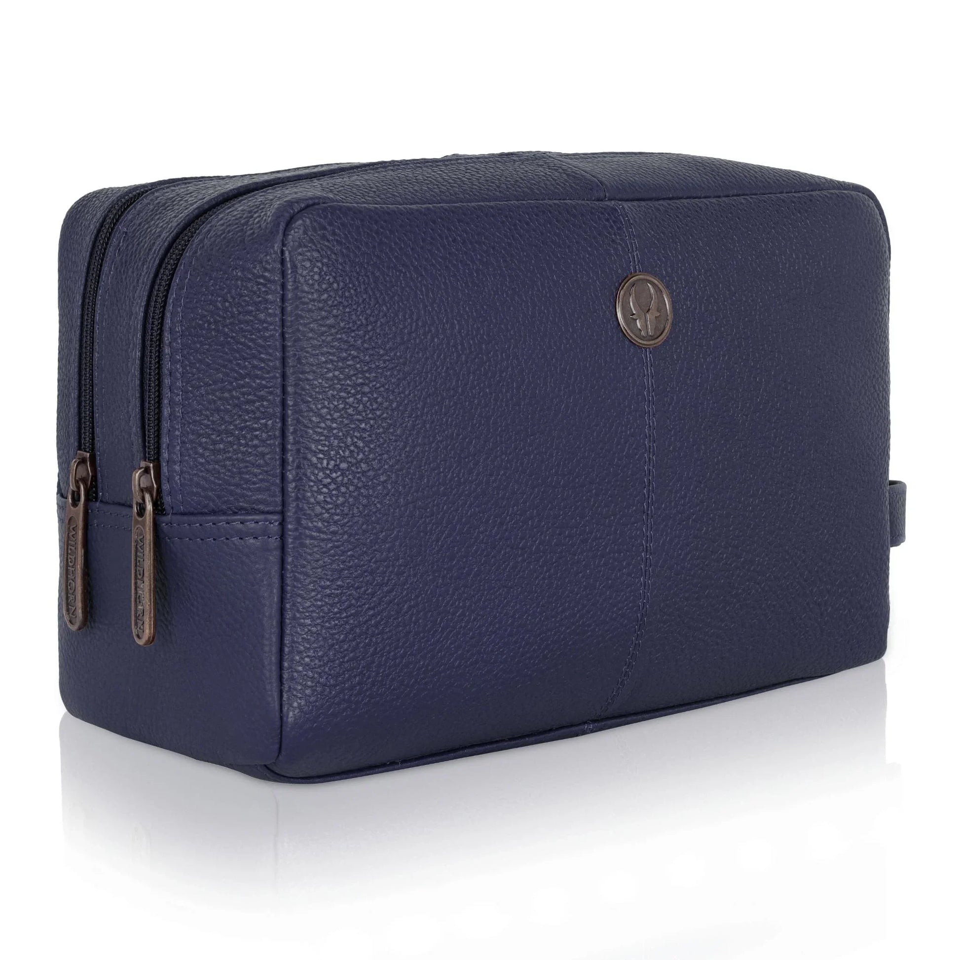 BRANDON Leather Toiletry Bag For Men & Women - WILDHORN