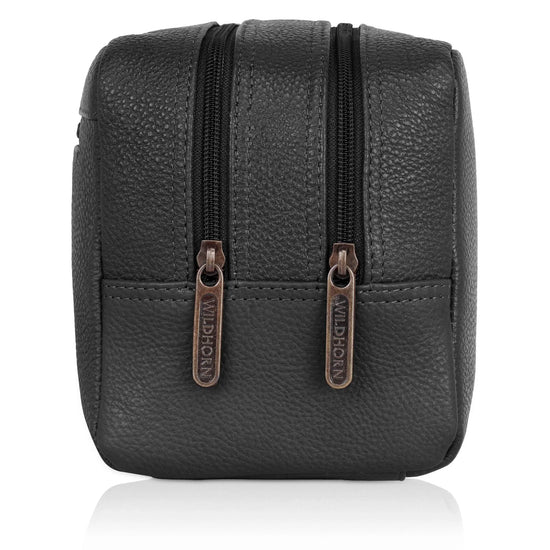 BRANDON Leather Toiletry Bag For Men & Women - WILDHORN