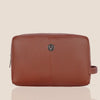 BRANDON Leather Toiletry Bag For Men & Women - WILDHORN