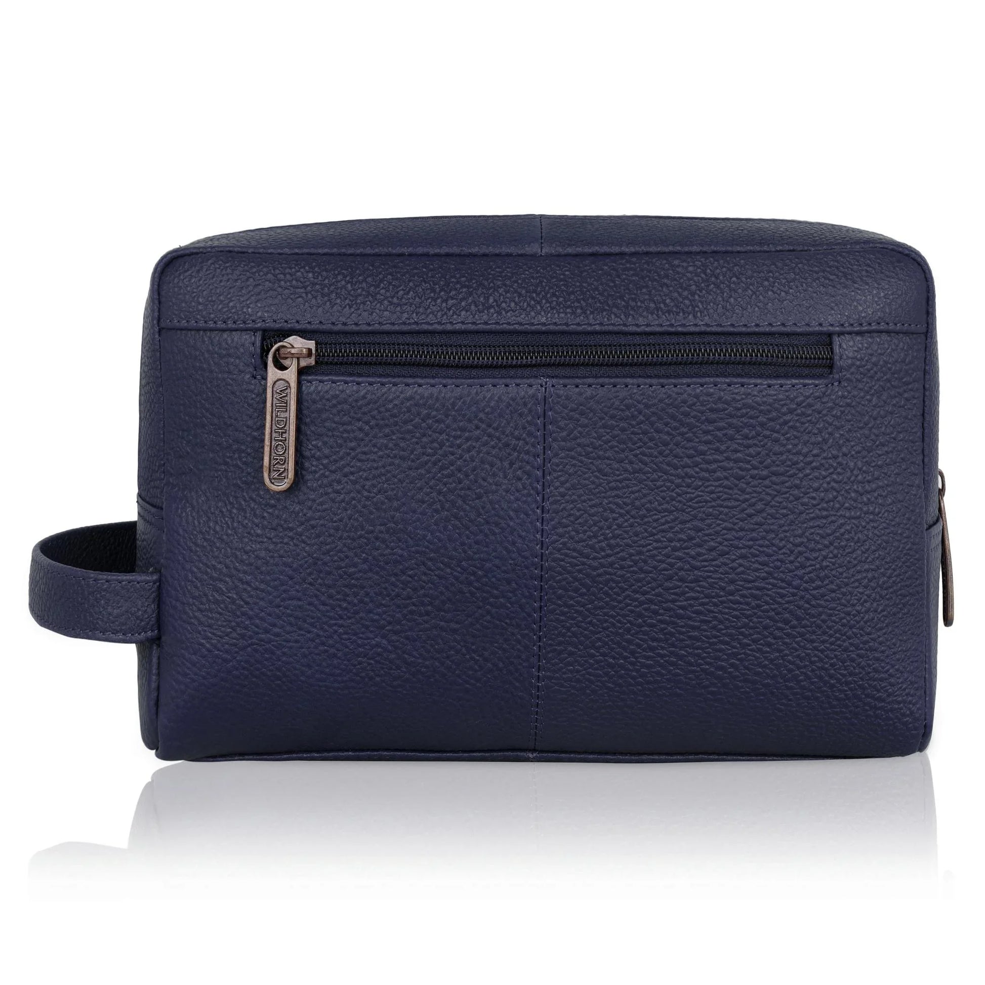 BRANDON Leather Toiletry Bag For Men & Women - WILDHORN