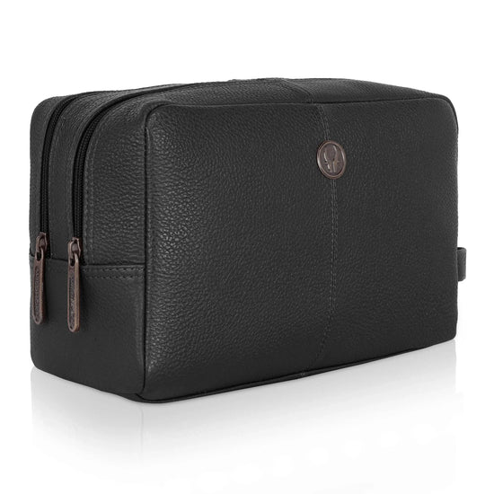 BRANDON Leather Toiletry Bag For Men & Women - WILDHORN