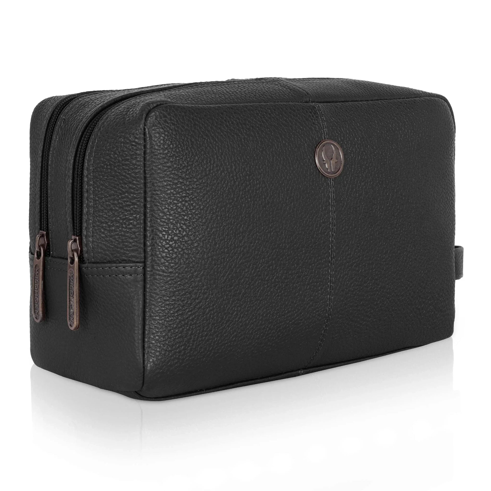 BRANDON Leather Toiletry Bag For Men & Women - WILDHORN