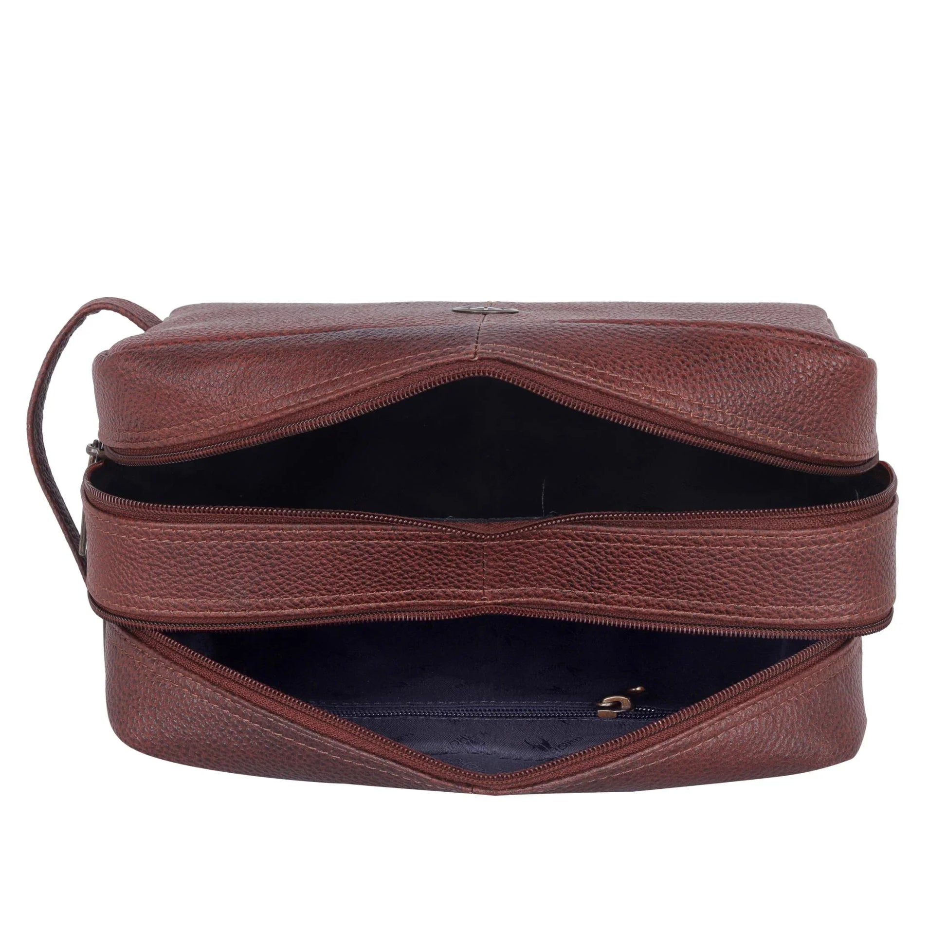 BRANDON Leather Toiletry Bag For Men & Women - WILDHORN
