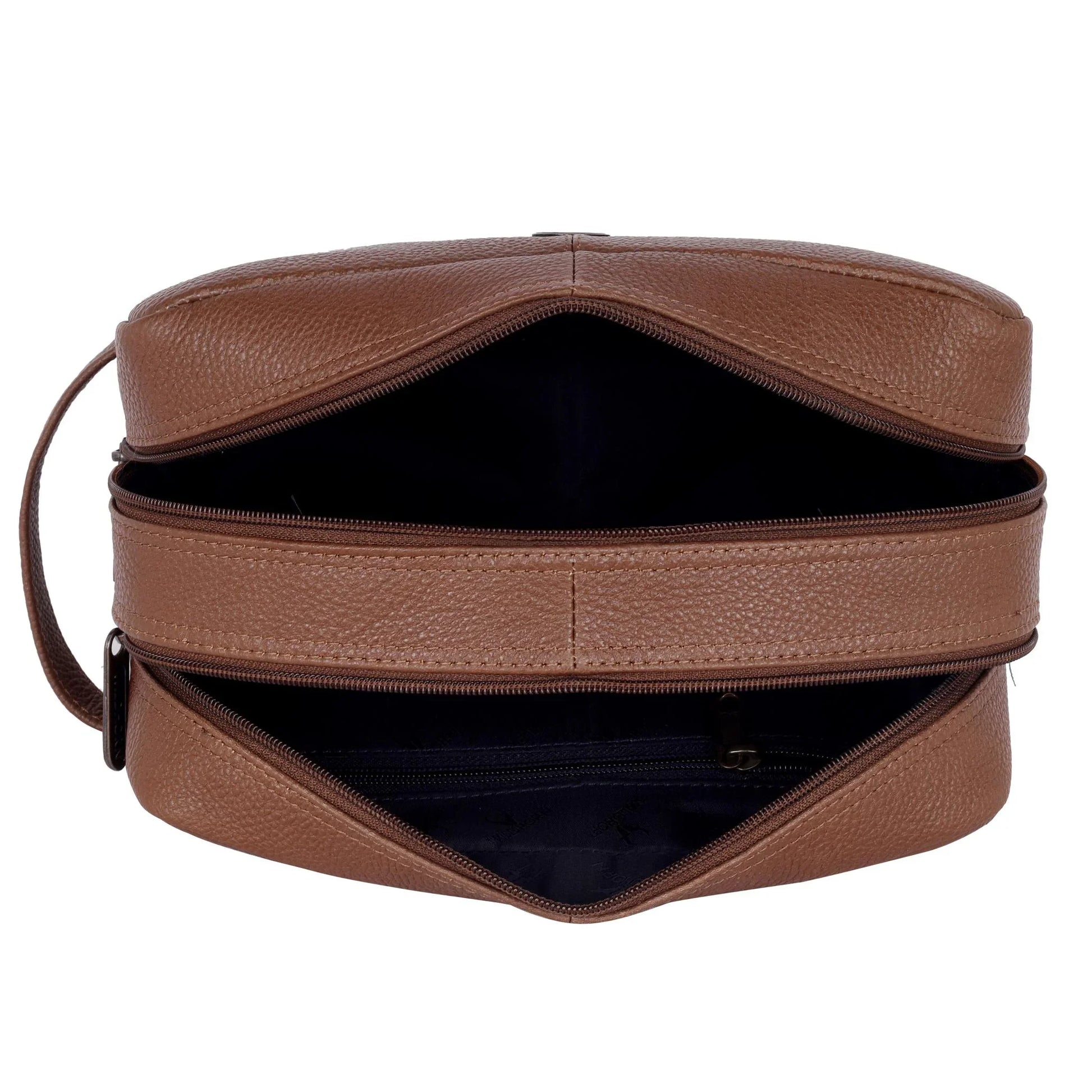 BRANDON Leather Toiletry Bag For Men & Women - WILDHORN
