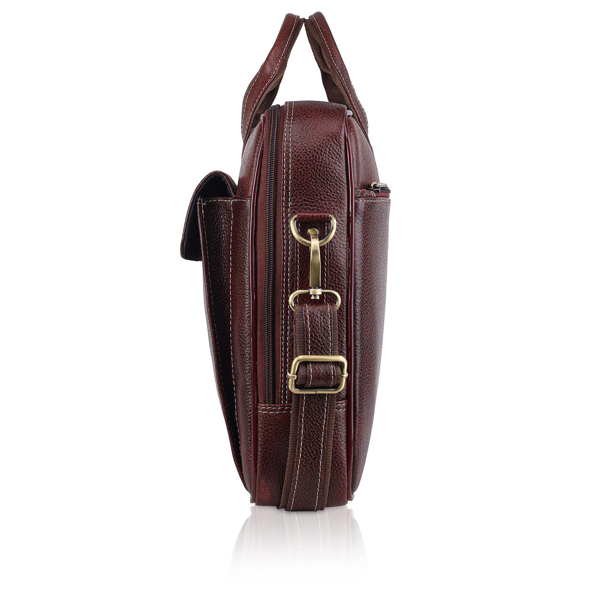 BRISBANE Leather Laptop Messenger Bag for Men - WILDHORN