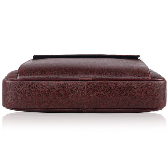 BRISBANE Leather Laptop Messenger Bag for Men - WILDHORN