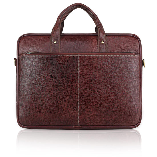 BRISBANE Leather Laptop Messenger Bag for Men - WILDHORN