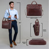 BRISBANE Leather Laptop Messenger Bag for Men - WILDHORN