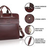BRISBANE Leather Laptop Messenger Bag for Men - WILDHORN