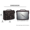 BYRON BAY Leather Laptop Messenger Bag for Men - WILDHORN