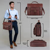 BYRON BAY Leather Laptop Messenger Bag for Men - WILDHORN
