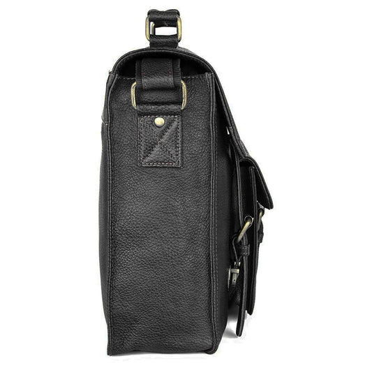 BYRON BAY Leather Laptop Messenger Bag for Men - WILDHORN