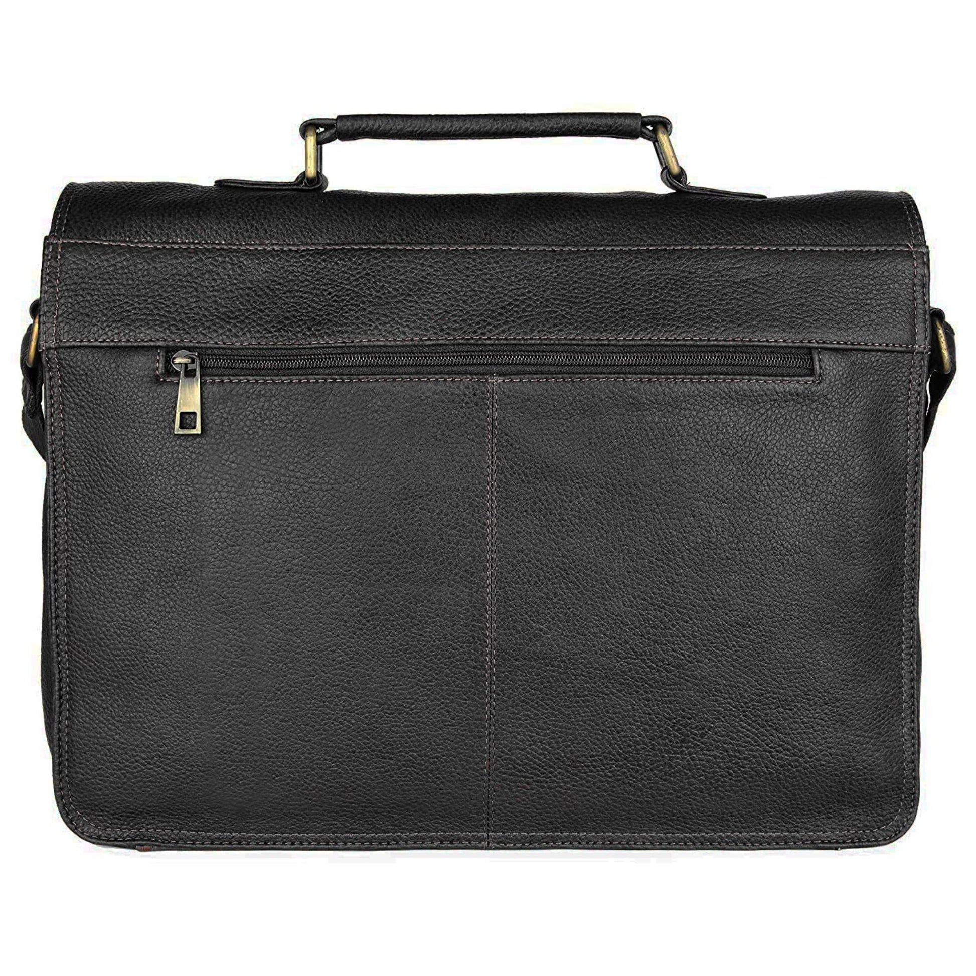 BYRON BAY Leather Laptop Messenger Bag for Men - WILDHORN