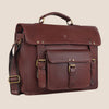 BYRON BAY Leather Laptop Messenger Bag for Men - WILDHORN