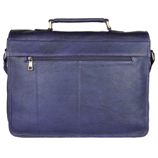 BYRON BAY Leather Laptop Messenger Bag for Men - WILDHORN