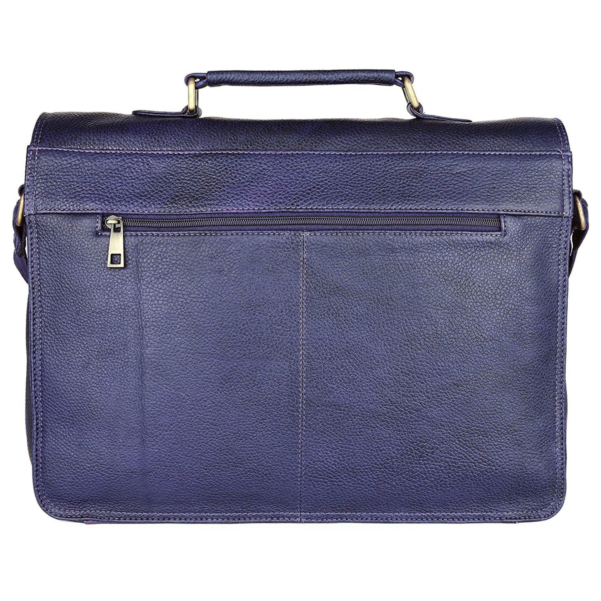 BYRON BAY Leather Laptop Messenger Bag for Men - WILDHORN