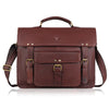 BYRON BAY Leather Laptop Messenger Bag for Men - WILDHORN