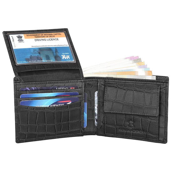CAESAR RFID Protected Leather Wallet for Men - WILDHORN