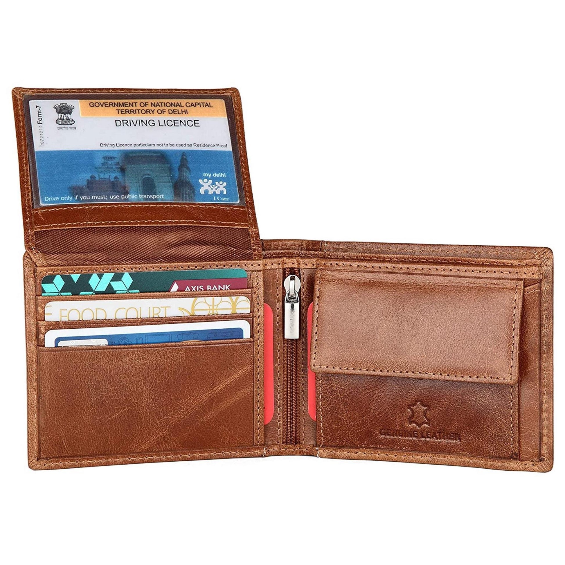 CAESAR RFID Protected Leather Wallet for Men - WILDHORN