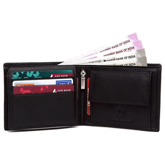 CAESAR RFID Protected Leather Wallet for Men - WILDHORN