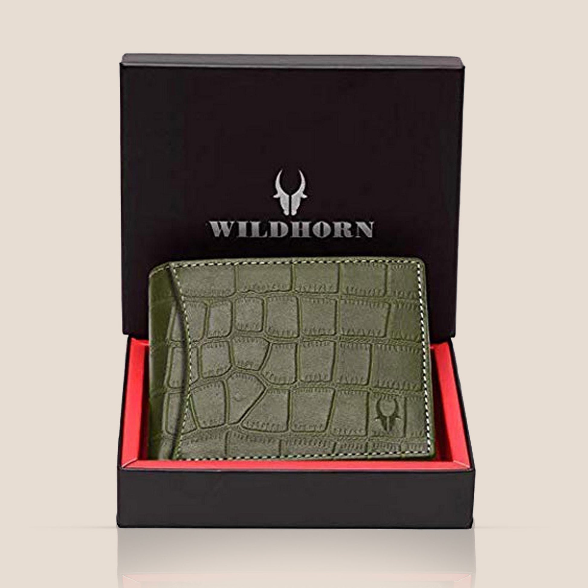 CAESAR RFID Protected Leather Wallet for Men - WILDHORN