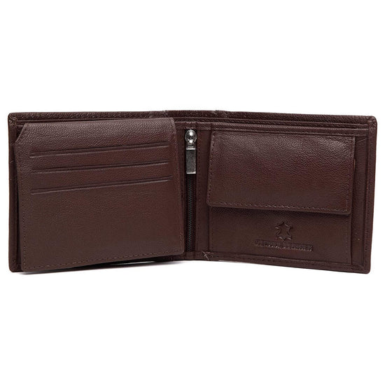 CAESAR RFID Protected Leather Wallet for Men - WILDHORN