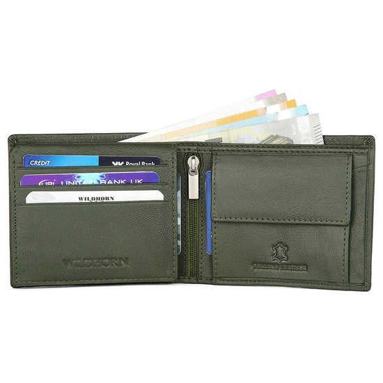 CAESAR RFID Protected Leather Wallet for Men - WILDHORN