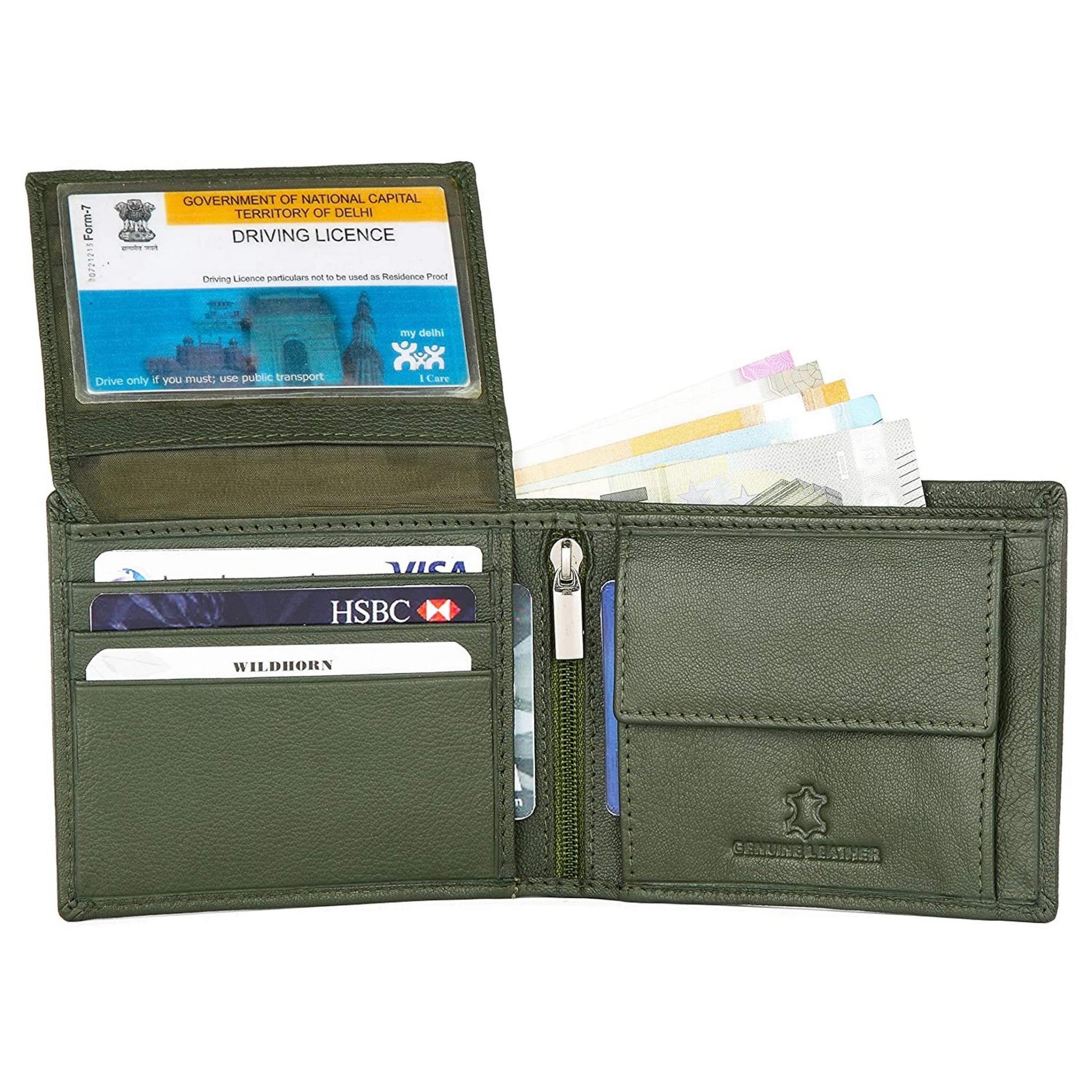 CAESAR RFID Protected Leather Wallet for Men - WILDHORN