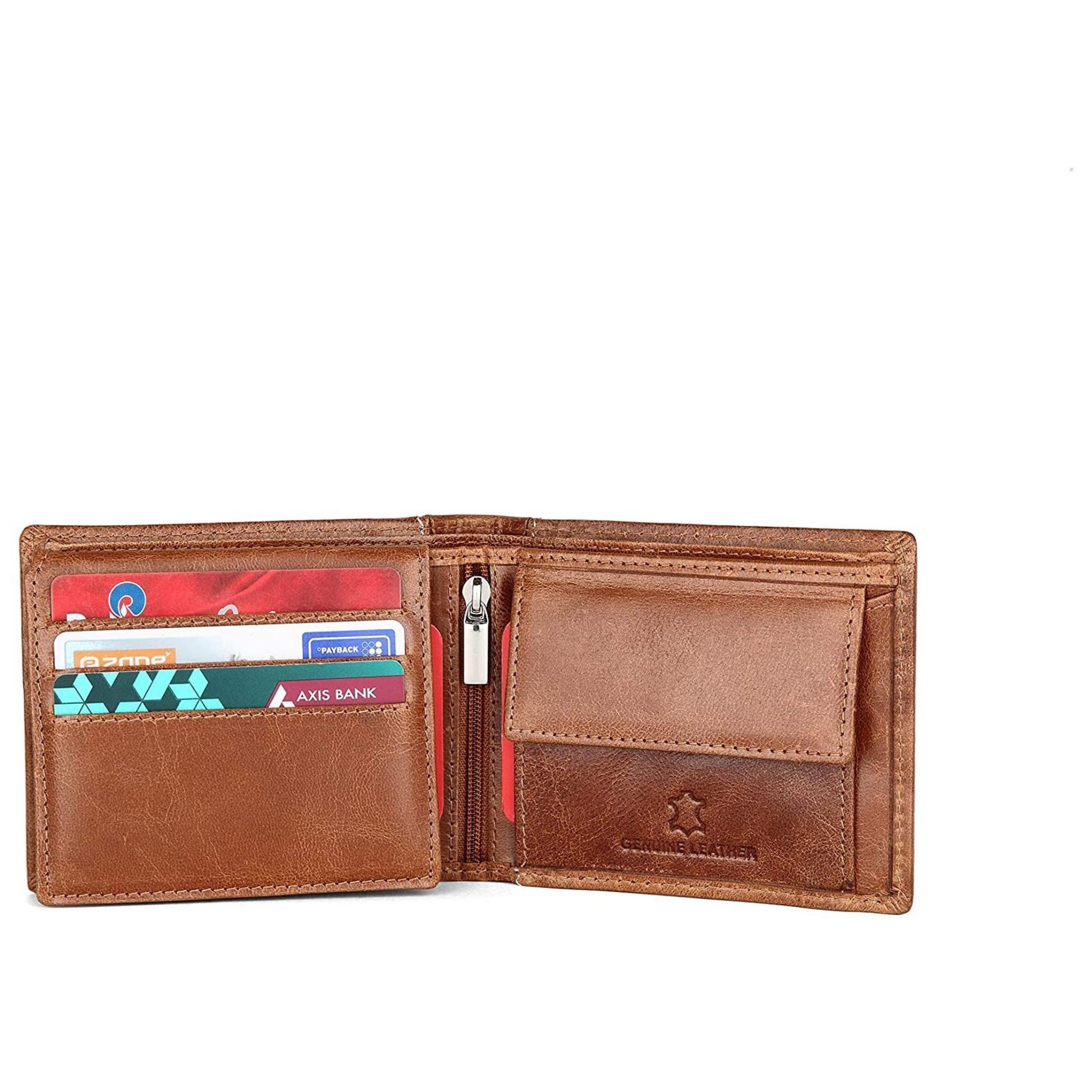 CAESAR RFID Protected Leather Wallet for Men - WILDHORN