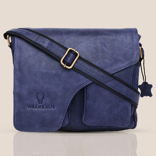 CAISTOR Leather Messenger Bag for Men - WILDHORN