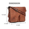 CAISTOR Leather Messenger Bag for Men - WILDHORN