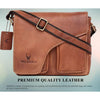 CAISTOR Leather Messenger Bag for Men - WILDHORN