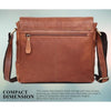 CAISTOR Leather Messenger Bag for Men - WILDHORN