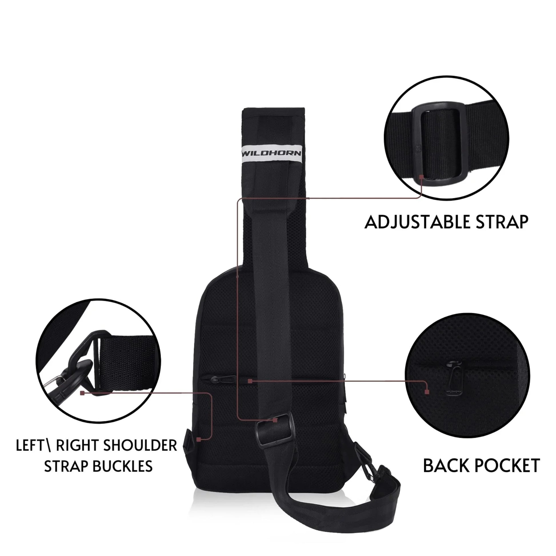 CALGARY Crossbody Shoulder Chest Bag for Men & Women - WILDHORN