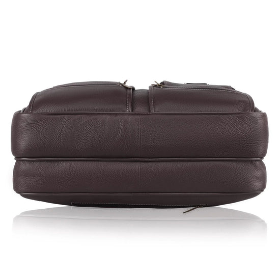 CAMBRIDGE Leather Laptop Messenger Bag for Men - WILDHORN