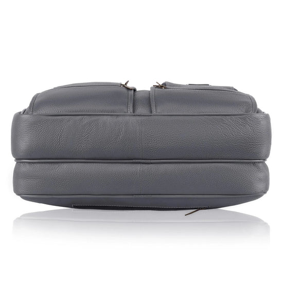 CAMBRIDGE Leather Laptop Messenger Bag for Men - WILDHORN
