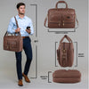 CAMBRIDGE Leather Laptop Messenger Bag for Men - WILDHORN