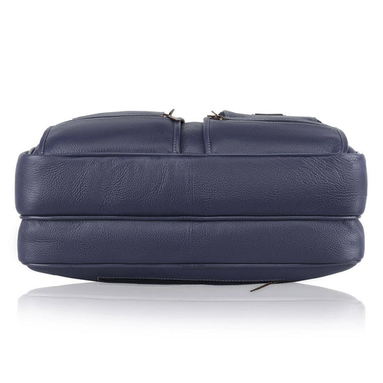 CAMBRIDGE Leather Laptop Messenger Bag for Men - WILDHORN