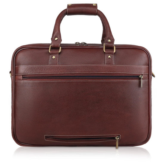 CAMBRIDGE Leather Laptop Messenger Bag for Men - WILDHORN
