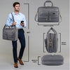 CAMBRIDGE Leather Laptop Messenger Bag for Men - WILDHORN