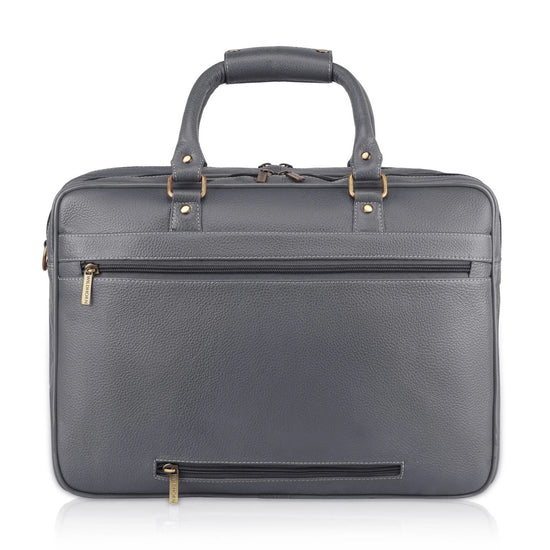 CAMBRIDGE Leather Laptop Messenger Bag for Men - WILDHORN