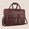 CAMBRIDGE Leather Laptop Messenger Bag for Men - WILDHORN
