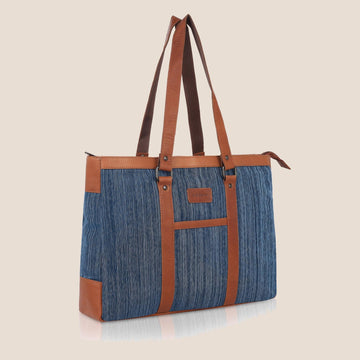 CAROLINA Canvas Laptop Tote Bag for Women I 15.6 inch Canvas Shoulder Bag - WILDHORN