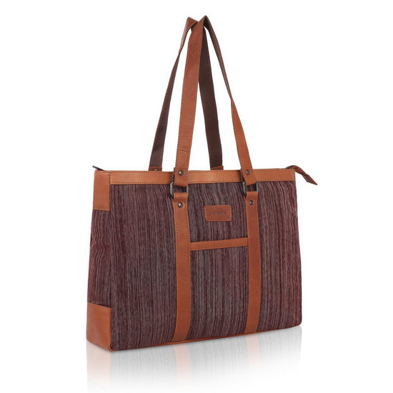 CAROLINA Canvas Laptop Tote Bag for Women I 15.6 inch Canvas Shoulder Bag - WILDHORN