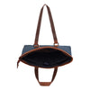 CAROLINA Solid Canvas Laptop Tote Bag for Women I 15.6 inch Canvas Shoulder Bag - WILDHORN
