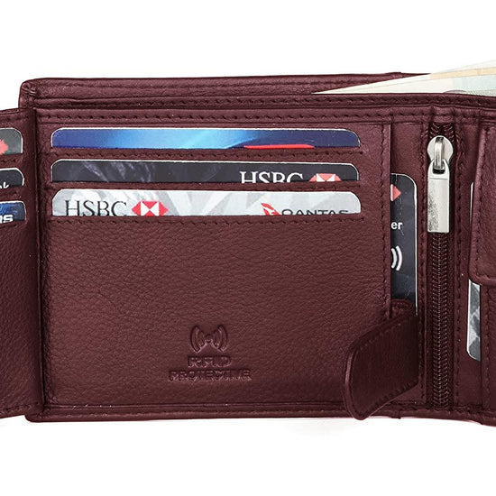 CHARLES RFID Protected Leather Wallet for Men - WILDHORN