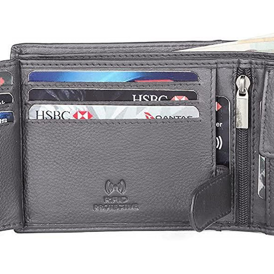 CHARLES RFID Protected Leather Wallet for Men - WILDHORN