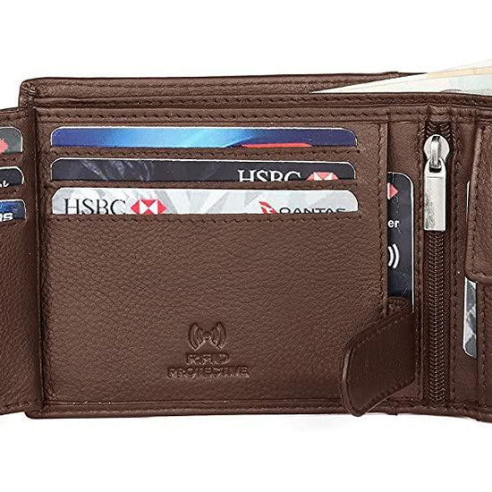 CHARLES RFID Protected Leather Wallet for Men - WILDHORN