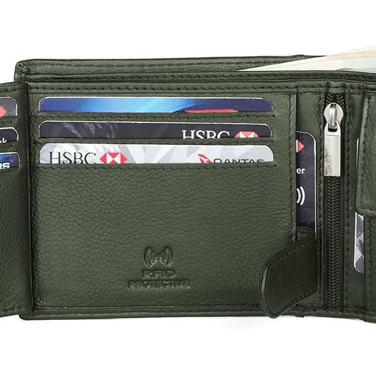 CHARLES RFID Protected Leather Wallet for Men - WILDHORN