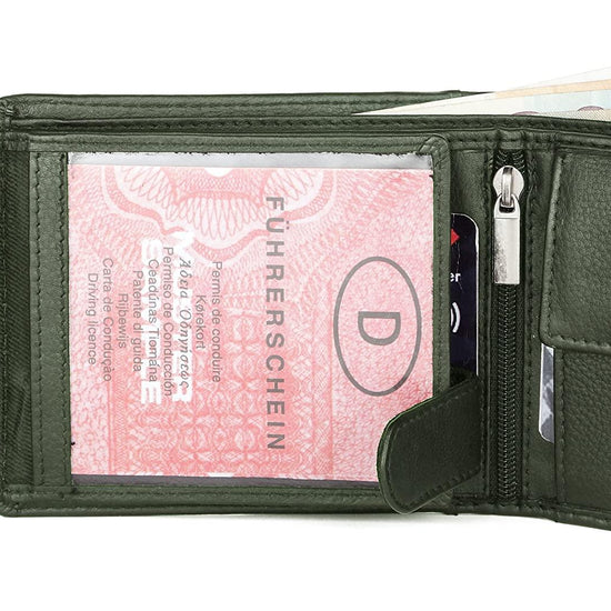 CHARLES RFID Protected Leather Wallet for Men - WILDHORN